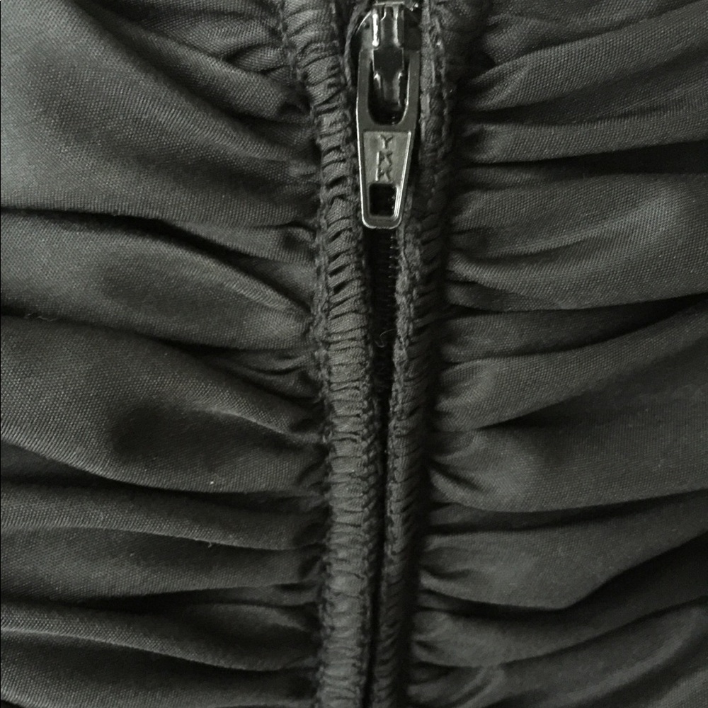 PLEATED  STRAPLESS COCKTAIL DRESS - Picture 11 of 13